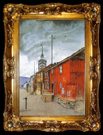 framed  Harald Sohlberg Fra Roros, ta009-2